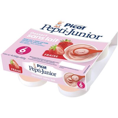 Picot Pepti-Junior desserts sans lait Fraise 4x100 g Autre - Publicité Picot Pepti-Junior desserts sans lait Fraise 4x100 g Autre - Publicité
