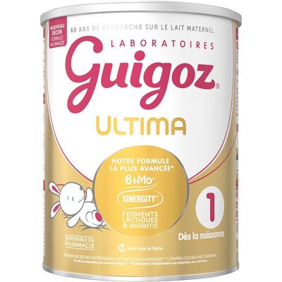 Guigoz Ultima 1 Lait Infantile - DHA à longue chaîne, 780g - Publicité Guigoz Ultima 1 Lait Infantile - DHA à longue chaîne, 780g - Publicité