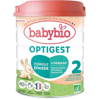 BABYBIO Optigest 2 800 g Lait - Publicité BABYBIO Optigest 2 800 g Lait - Publicité