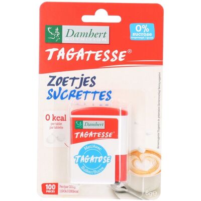 Damhert Édulcorant en Comprimés - Tagatasse 100 unités - Publicité Damhert Édulcorant en Comprimés - Tagatasse 100 unités - Publicité