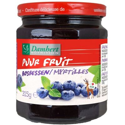 Damhert Puur Fruit Confiture Myrtilles 315 g Autre - Publicité Damhert Puur Fruit Confiture Myrtilles 315 g Autre - Publicité
