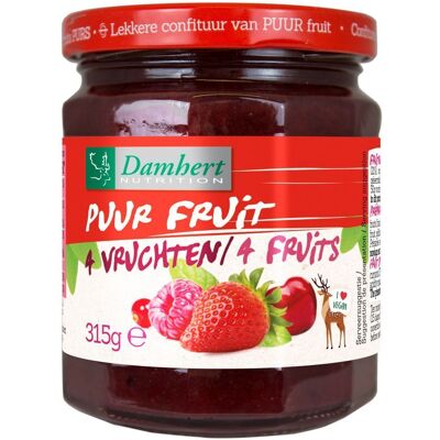 Damhert Confiture 4 fruits 100 % Sans Sucre 315 g Autre - Publicité Damhert Confiture 4 fruits 100 % Sans Sucre 315 g Autre - Publicité
