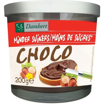 Damhert Moins de Sucres Pâte Chocolat Noisette avec Maltitol 200 g Crème - Publicité Damhert Moins de Sucres Pâte Chocolat Noisette avec Maltitol 200 g Crème - Publicité