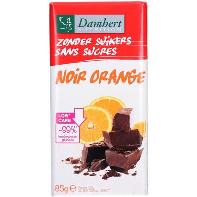 Damhert Chocolat noir/orange moins de sucre 85 g Chocolat - Publicité Damhert Chocolat noir/orange moins de sucre 85 g Chocolat - Publicité