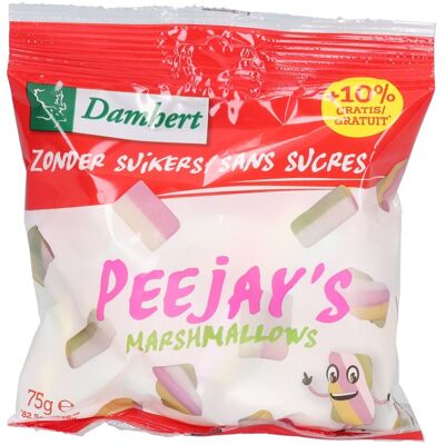 Marshmallows Peejays 75g Multicolores - Marshmallows - Publicité Marshmallows Peejays 75g Multicolores - Marshmallows - Publicité
