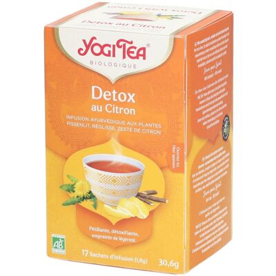 Yogi Tea® Detox with Lemon 17 pc(s) Thé Instantané - Publicité Yogi Tea® Detox with Lemon 17 pc(s) Thé Instantané - Publicité