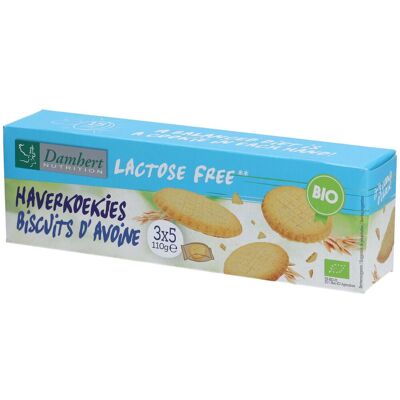 Damhert Lactose Free Biscuits d’avoine BIO 110 g Aliment - Publicité Damhert Lactose Free Biscuits d’avoine BIO 110 g Aliment - Publicité