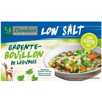 Damhert Cubes Bouillon de Légumes Pauvres en Sel et Sans Gluten 64 g Aliment - Publicité Damhert Cubes Bouillon de Légumes Pauvres en Sel et Sans Gluten 64 g Aliment - Publicité