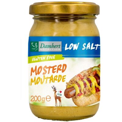 Damhert LOW SALT Moutarde sans gluten 200 g Aliment - Publicité Damhert LOW SALT Moutarde sans gluten 200 g Aliment - Publicité