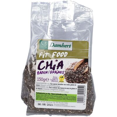 Damhert Fit Food Graines de chia 150 g Autre - Publicité Damhert Fit Food Graines de chia 150 g Autre - Publicité