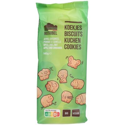 Nutribel Biscuits Pomme et Cannelle Bio 140 g Aliment - Publicité Nutribel Biscuits Pomme et Cannelle Bio 140 g Aliment - Publicité