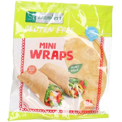 Damhert Mini Wraps sans gluten 208 g Aliment - Publicité Damhert Mini Wraps sans gluten 208 g Aliment - Publicité