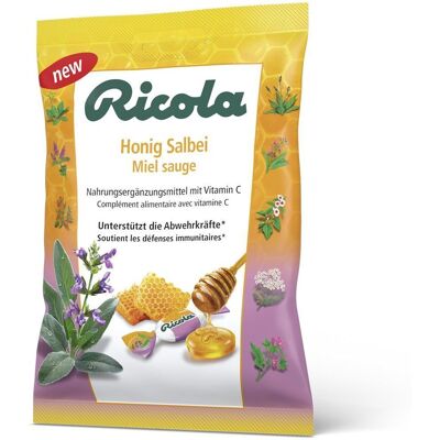 RICOLA Bonbons au Miel de sauge 75 g Bonbon(S) - Publicité RICOLA Bonbons au Miel de sauge 75 g Bonbon(S) - Publicité