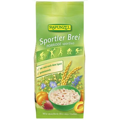 RAPUNZEL Porridge pour Sportifs 500 g Purée - Publicité RAPUNZEL Porridge pour Sportifs 500 g Purée - Publicité
