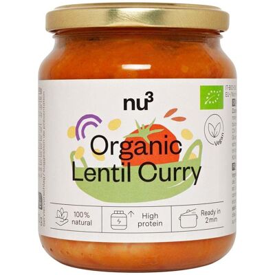 nu3 Curry de lentilles jaunes bio 370 g Repas Prêt À L'Emploi - Publicité nu3 Curry de lentilles jaunes bio 370 g Repas Prêt À L'Emploi - Publicité
