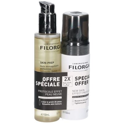 Filorga Skin-Prep Huile & Mousse - Soins de la Peau - Publicité Filorga Skin-Prep Huile & Mousse - Soins de la Peau - Publicité
