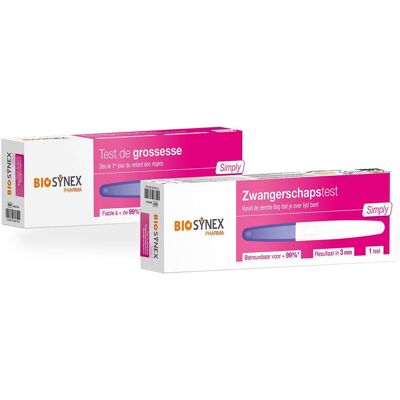 BIOSYNEX SIMPLY TEST DE GROSSESSE 1 pc(s) Test(S) - Publicité BIOSYNEX SIMPLY TEST DE GROSSESSE 1 pc(s) Test(S) - Publicité
