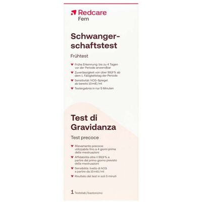 Redcare von Shop Apotheke Redcare Fem Test de grossesse 1 pc(s) Test(S) - Publicité Redcare von Shop Apotheke Redcare Fem Test de grossesse 1 pc(s) Test(S) - Publicité