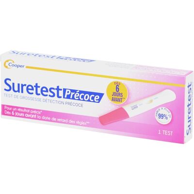 Cooper Suretest Précoce 1 pc(s) Test(S) - Publicité Cooper Suretest Précoce 1 pc(s) Test(S) - Publicité
