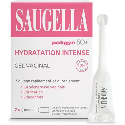 Saugella Poligyn 50+ Gel Vaginal Hydratation Intense, soin sans hormones contre la sécheresse et l’irritation vaginale liées à la ménopause, à l’acide hyaluronique, 7 unidoses de 4 ml 28 ml Gel Vaginal - Publicité Saugella Poligyn 50+ Gel Vaginal Hydratation Intense, soin sans hormones contre la sécheresse et l’irritation vaginale liées à la ménopause, à l’acide hyaluronique, 7 unidoses de 4 ml 28 ml Gel Vaginal - Publicité