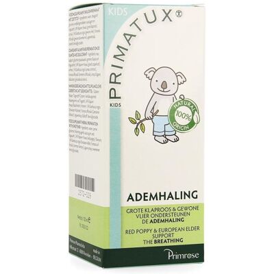 PRIMROSE Primatux Kids - Respiration 120 ml Sirop - Publicité PRIMROSE Primatux Kids - Respiration 120 ml Sirop - Publicité