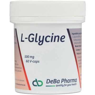 DeBa Pharma Deba L-Glycine 500 mg Capsule - Complément alimentaire - Publicité DeBa Pharma Deba L-Glycine 500 mg Capsule - Complément alimentaire - Publicité