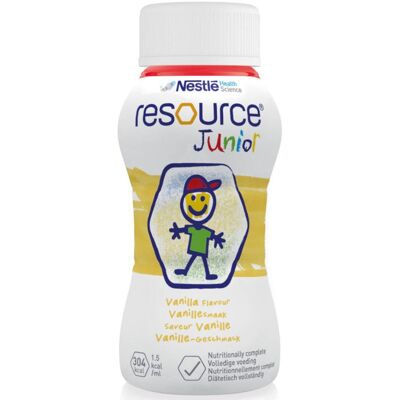 Resource Junior Goût Vanille - Aliment liquide hypercalorique pour enfants - Publicité Resource Junior Goût Vanille - Aliment liquide hypercalorique pour enfants - Publicité