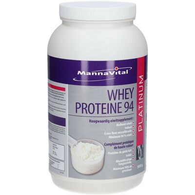 MannaVital Whey Protéine 94 Platinum Poudre - Protéine de lactosérum - Publicité MannaVital Whey Protéine 94 Platinum Poudre - Protéine de lactosérum - Publicité