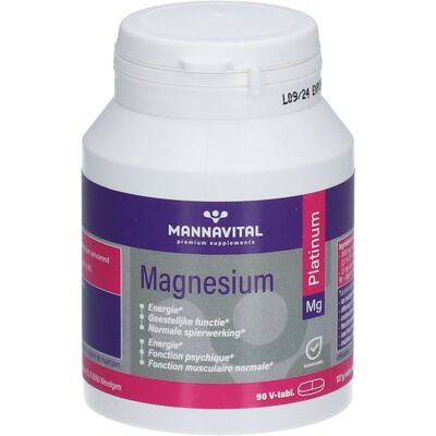 Mannavital Magnesium Platinum - Magnésium & Support Osseux et Nerveux - Publicité Mannavital Magnesium Platinum - Magnésium & Support Osseux et Nerveux - Publicité
