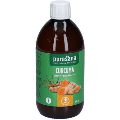 Purasana Curcuma Bio - Flexibilité Articulations - 500 ml - Publicité Purasana Curcuma Bio - Flexibilité Articulations - 500 ml - Publicité