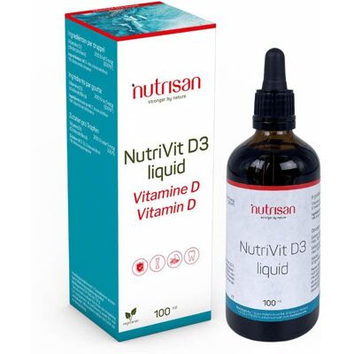 Nutrisan D3 Liquide - Soutient immunité, os, muscles - Publicité Nutrisan D3 Liquide - Soutient immunité, os, muscles - Publicité