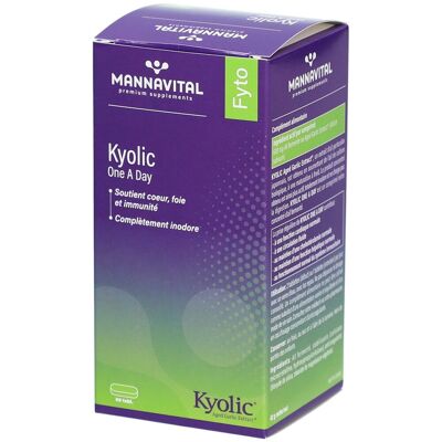 Mannavital Kyolic One A Day - Complément Alimentaire - Publicité Mannavital Kyolic One A Day - Complément Alimentaire - Publicité