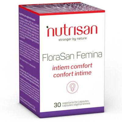 Nutrisan Florasan femina - Soutient la santé féminine - 30 capsules - Publicité Nutrisan Florasan femina - Soutient la santé féminine - 30 capsules - Publicité
