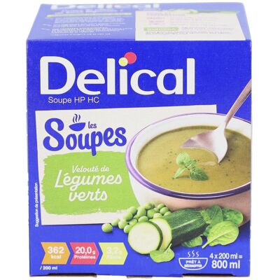 Delical Soupe Veloutée de Légumes Verts - Soupe - Publicité Delical Soupe Veloutée de Légumes Verts - Soupe - Publicité