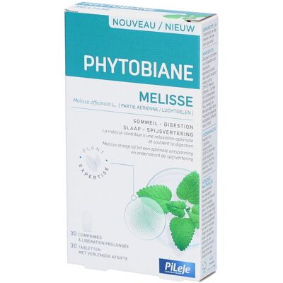 PiLeJe Phytobiane Mélisse 30 Comprimés - Complément Alimentaire - Publicité PiLeJe Phytobiane Mélisse 30 Comprimés - Complément Alimentaire - Publicité