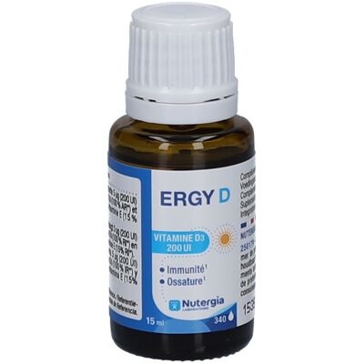 Nutergia Ergy D 15 ml Goutte(S) Orale(S) - Publicité Nutergia Ergy D 15 ml Goutte(S) Orale(S) - Publicité