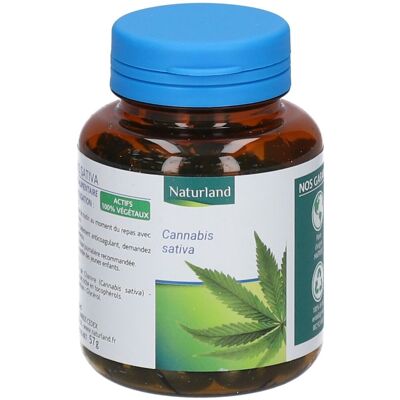 Naturland Cannabis Sativa 90 Capsules - Compléments alimentaires - Publicité Naturland Cannabis Sativa 90 Capsules - Compléments alimentaires - Publicité