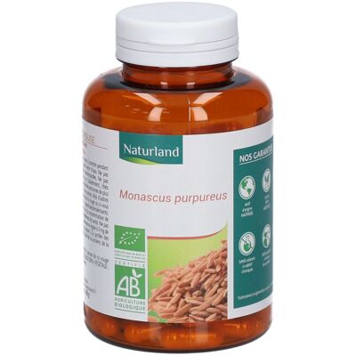 Levure de Riz Rouge Bio Naturland 120 Végécaps - Publicité Levure de Riz Rouge Bio Naturland 120 Végécaps - Publicité