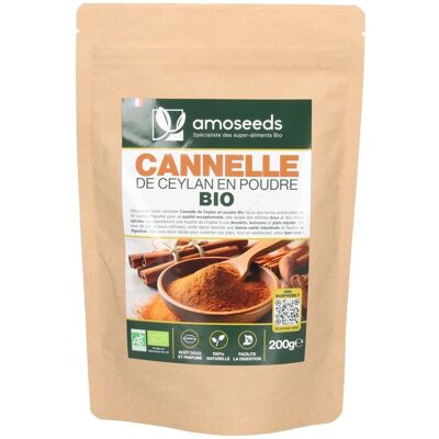 No Brand Amoseeds Cannelle de Ceylan en poudre Bio 200 g Poudre - Publicité No Brand Amoseeds Cannelle de Ceylan en poudre Bio 200 g Poudre - Publicité