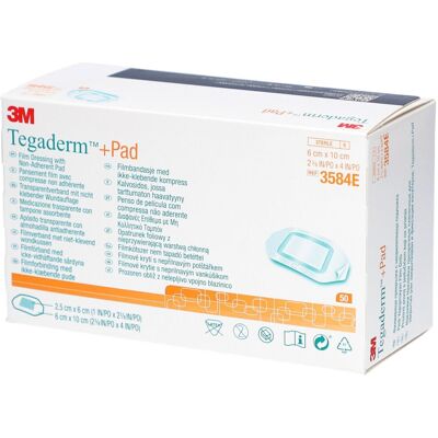 3M Tegaderm + Pad 6 x 10 cm - Pansement Médical - Publicité 3M Tegaderm + Pad 6 x 10 cm - Pansement Médical - Publicité