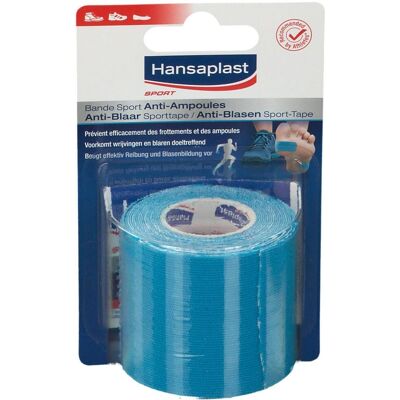 Bandage antiampoules Hansaplast Sport - Bande - Publicité Bandage antiampoules Hansaplast Sport - Bande - Publicité