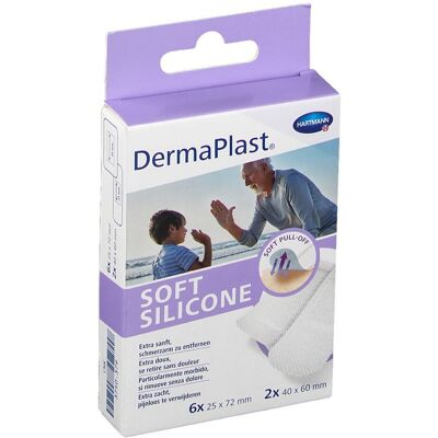 Hartmann Dermaplast Soft Silicone Strips 8 pc(s) Pansement(S) - Publicité Hartmann Dermaplast Soft Silicone Strips 8 pc(s) Pansement(S) - Publicité