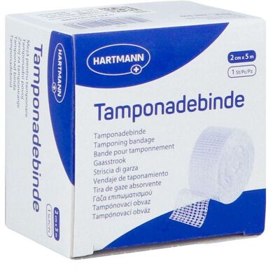 Paul Hartmann AG Bande Tamponade Stérile - 2cm x 5m - Publicité Paul Hartmann AG Bande Tamponade Stérile - 2cm x 5m - Publicité