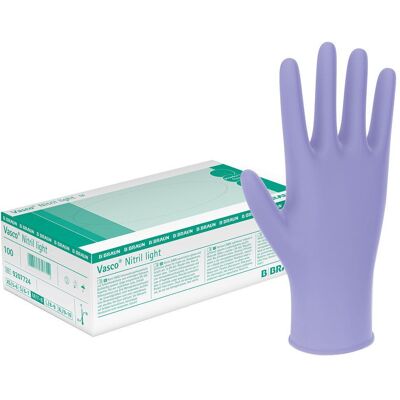 VASCO - Nitrile light - Lavande-bleu - XL - Gants médicaux - Publicité VASCO - Nitrile light - Lavande-bleu - XL - Gants médicaux - Publicité