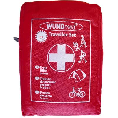 Trousse de premiers secours WUNDmed® Traveller, grand format 1 pc(s) Set(S) - Publicité Trousse de premiers secours WUNDmed® Traveller, grand format 1 pc(s) Set(S) - Publicité