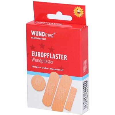 Pansement WUNDmed® EUROPFLASTER 20 pc(s) Pansement(S) - Publicité Pansement WUNDmed® EUROPFLASTER 20 pc(s) Pansement(S) - Publicité