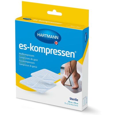 hygiene100 - ES-Kompresses 10x10 cm - 8-épaisseurs - Publicité hygiene100 - ES-Kompresses 10x10 cm - 8-épaisseurs - Publicité