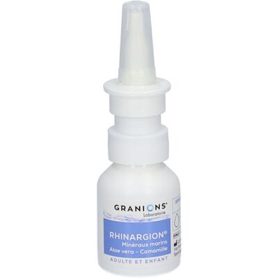 Granions - Rhinargion - 20 ml - isotonique - spray nasal - Publicité Granions - Rhinargion - 20 ml - isotonique - spray nasal - Publicité