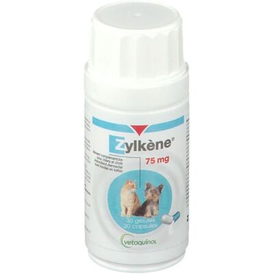 Vetoquinol Capsules Calmantes pour Petits Chiens et Chats - 75mg - Publicité Vetoquinol Capsules Calmantes pour Petits Chiens et Chats - 75mg - Publicité