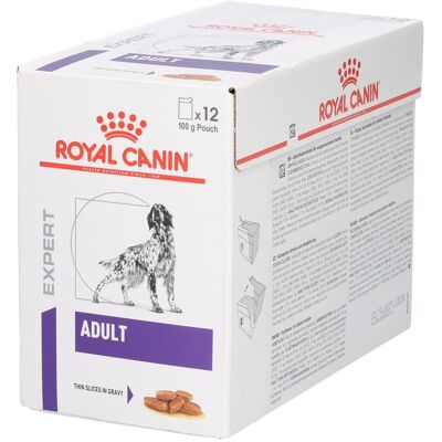 Royal Canin Nourriture humide pour chiens adultes - 12 x 100g - Publicité Royal Canin Nourriture humide pour chiens adultes - 12 x 100g - Publicité